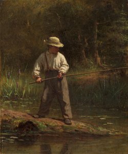 Ragazzo che Pesca, c.1860 da Eastman Johnson