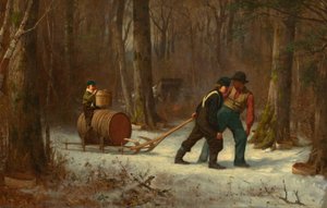 Sulla strada per il campo, 1873 da Eastman Johnson