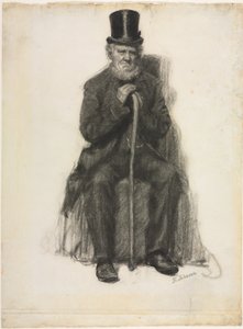 Studio di un vecchio (Possibile studio per il ritratto di Peter Folger), c.1886