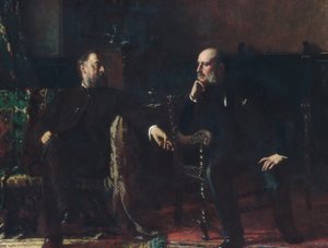 Il disegno di legge sul finanziamento, 1881 da Eastman Johnson