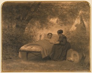 La lettera a casa da Eastman Johnson