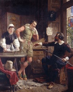 Ben Jonson che descrive il suo Duello a Drummond a Hawthornden