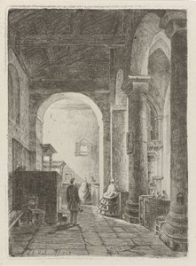 Interno di una chiesa da Eberhard Cornelis Rahms
