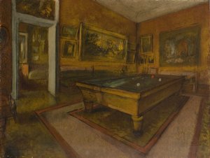 Sala da Biliardo a Ménil-Hubert da Edgar Degas