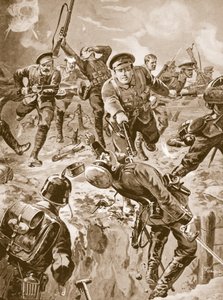 Il caporale J. Davies e otto uomini che respingono con la baionetta un gruppo di tedeschi che li aveva precedentemente circondati da Edgar Alfred Holloway
