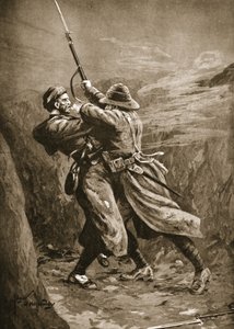 Il Soldato Lavin che Lotta con un Bombardiere Turco in una Trincea Britannica a Suvla Bay, Gallipoli da Edgar Alfred Holloway