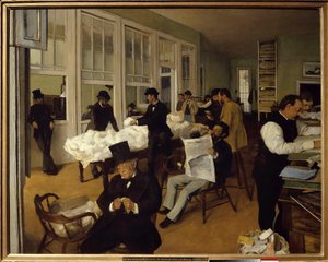Un ufficio del cotone a New Orleans da Edgar Degas