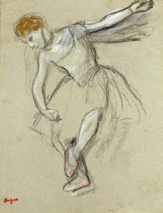 Una ballerina di profilo