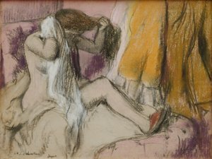 Nach dem Bad da Edgar Degas