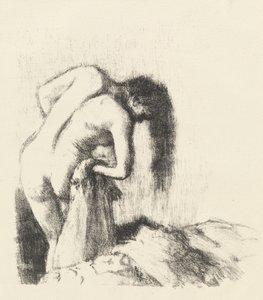Dopo il bagno La sortie du bain Petite planche, c. 1891