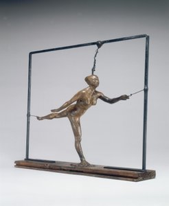 Arabesco sulla gamba destra, braccio sinistro davanti da Edgar Degas