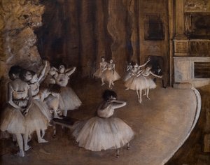 Prova di balletto sul palco da Edgar Degas