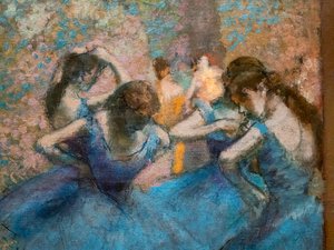 Ballerine blu (dettaglio)