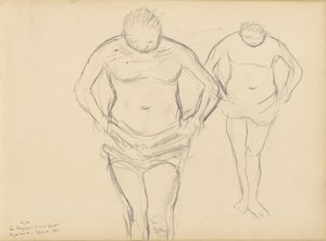 Copie delle Bagnanti di Cézanne da Edgar Degas