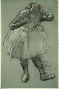 Ballerina che si piega in avanti da Edgar Degas
