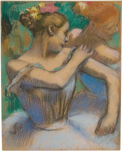 Ballerina che aggiusta la spalla, c.1896-99 da Edgar Degas