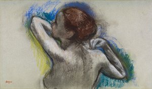 Ballerina che aggiusta la spallina, c.1895-1900 da Edgar Degas