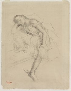 Ballerina a riposo da Edgar Degas