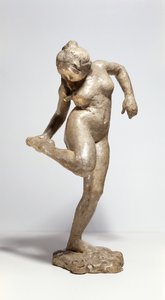 Ballerina che guarda la pianta del suo piede (gesso) da Edgar Degas