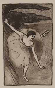 Ballerina sul palco, che fa il suo inchino da Edgar Degas