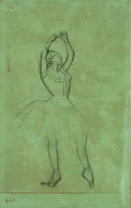 Ballerina con le braccia alzate da Edgar Degas
