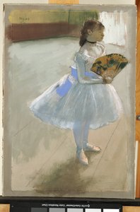 Ballerina con ventaglio, c.1879 da Edgar Degas