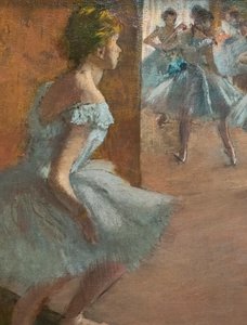 Ballerini che salgono una scala (dettaglio). Tra il 1886 e il 1888. Olio su tela.