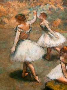 Ballerine sul palco (dettaglio). Intorno al 1889-1894 da Edgar Degas