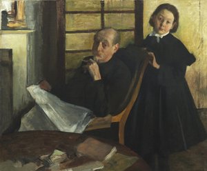 Henri Degas e sua nipote Lucie Degas