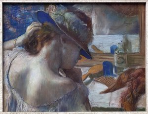 Davanti allo specchio da Edgar Degas