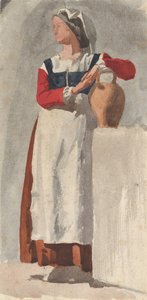 Donna italiana, ca. 1856-57 da Edgar Degas.