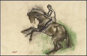 Fantino su un cavallo impennato da Edgar Degas