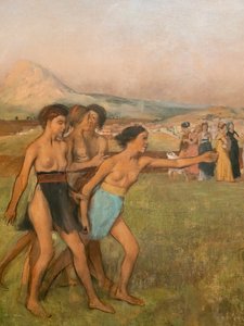 Piccole spartane che provocano i ragazzi (dettaglio)