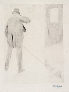 Ludovic Halévy dietro le quinte, c.1880-83 da Edgar Degas