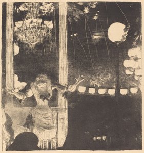 Mademoiselle Bécat al Café des Ambassadeurs Aux Ambassadeurs: Mlle Bécat da Edgar Degas