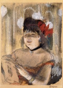 Mademoiselle Dumay, cantante, c.1879 da Edgar Degas