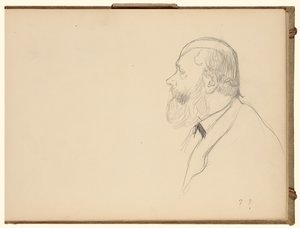 Uomo di profilo da Edgar Degas