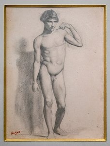 Uomo in piedi da Edgar Degas