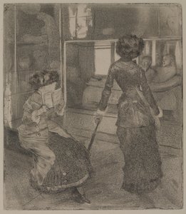 Mary Cassatt al Louvre: La Galleria Etrusca da Edgar Degas