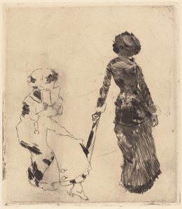 Mary Cassatt al Louvre: La Galleria Etrusca, 1879-1880 da Edgar Degas