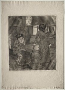 Mary Cassatt al Louvre: La Galleria Etrusca, 1879-1880 da Edgar Degas