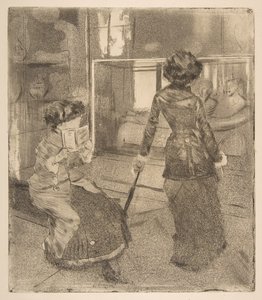 Mary Cassatt al Louvre: La Galleria Etrusca, 1879-80 da Edgar Degas