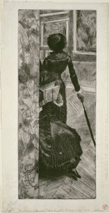 Mary Cassatt nella Galleria dei Dipinti al Louvre, 1879-80