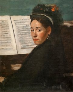 Miss Dihau al pianoforte da Edgar Degas