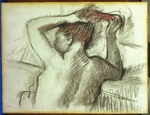 Nudo che si pettina da Edgar Degas