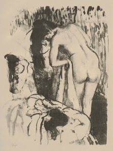 Donna nuda in piedi, che si asciuga, c.1891-92