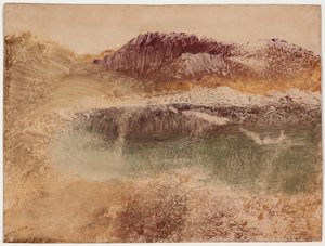 Paysage Roux, c.1890 da Edgar Degas