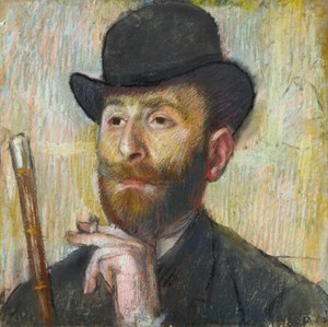 Ritratto del pittore francese Zakar Zakarian da Edgar Degas