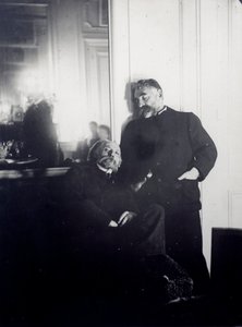 Ritratti del poeta Stephane Mallarme (1842-1898) e del pittore Auguste Renoir (1841-1919). Editto fotografico di Edgar Degas (1834-1917) 1895 Parigi, Biblioteca Jacques Doucet da Edgar Degas