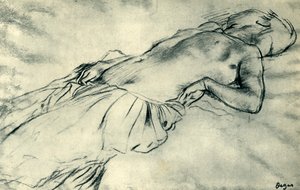 Nudo femminile reclinato, fine XIX secolo, 1943 da Edgar Degas